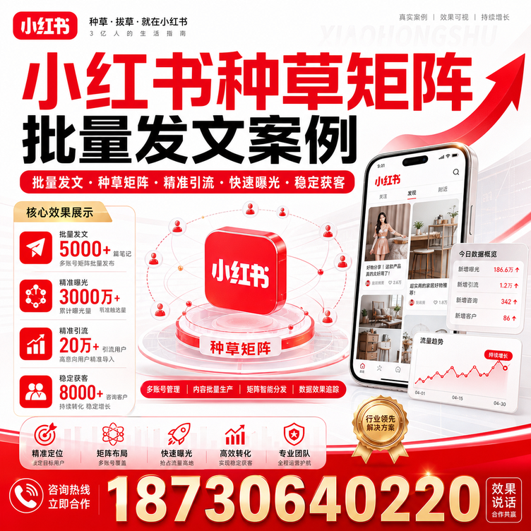 邢台小红书种草矩阵批量发文案例