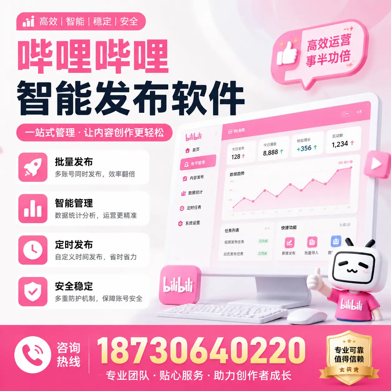 如何评估哔哩哔哩智能发布软件的ROI?邢台 企业必读